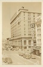 1940s RPPC Tacoma WA Winthrop Hotel & Roxy Theatre, Street Scene, PV A-8 picture