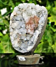 Clear Apophyllite 240MM Crystal Quartz Chakra Healing Stone Geode Statue Cluster picture