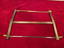Very old Primitive Antique Turning hand saw 26” wide Handmade rustic tool picture