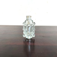 1930s Vintage Perfume Clear Cut Glass Bottle Decorative Old Collectible G837 picture
