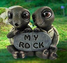 Ebros Nautical 'My Rock' Loving Romantic Turtle Couple Figurines 2 Parts Set picture