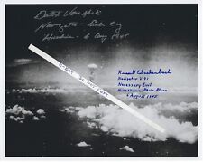 Enola Gay, Hiroshima, Navigators, Van Kirk, Gackenbach, 509th, Atomic Bomb Cloud picture