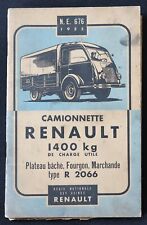 1955 Renault 1400kg R2066 Automobile Van Catalogue picture