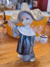 Vintage Simonetti Fontanini Italy Depose Nun Figurine Holding Candle picture