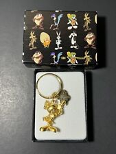 Vintage 1990's MARVIN the MARTIAN Looney Tunes Gold Tone Keychain picture