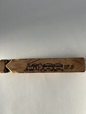 Vintage Wooden Hand Carved Wood Train Whistle American Craftsman Station Square picture