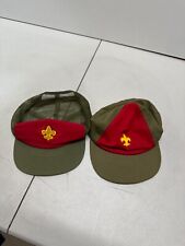 Lot of 2 Vintage Boy Scout Adjustable Hats S/M & M/L picture