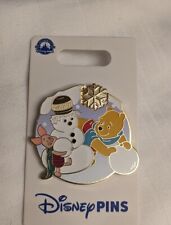 New Disney Parks Winnie The Pooh & Piglet Making A Snowman Pin picture