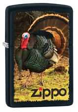Zippo Wild Turkey Lighter, Black Matte NEW IN BOX picture