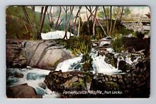 Damariscotta Mills ME-Maine, Fish Locks, Antique Vintage Souvenir Postcard picture