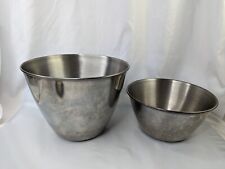 Sunbeam Mixmaster Metal Mixing Bowl Set of 2 4 Inch 6.5 Inch Taiwan picture