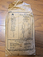 Antique 1920s Butterick Deltor Pattern 2454 Flapper Dress For Misses & Women 38 picture