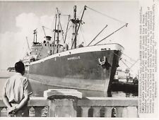 Marseille Freighter Cargo Ship 1957 Press Photo Port Everglades FL France *P130c picture