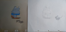 ONE CRAZY SUMMER -RHINO WALKING #w3- CEL W/ MATCHING DRAWING - signed-Bill Kopp picture