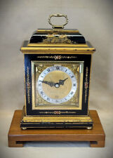 RESTORED 1969 Elliott London Hand Painted Chinoiserie Lacquer 8-Day Shelf Clock picture
