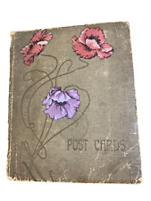 Very Old Postcard Album w/ Valentine and birthday Cards picture