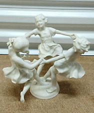 Antique German Hutschenreuther Porcelain Figurine, May Dance, 8.75