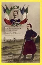 CPA Militaria France His Majesty Vittorio Emanuele King of Italy Corporal 3rd Zuavi picture