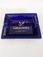 Vintage Gauloises Ceramic Blue Marked Numbered Revol France Table Ashtray picture