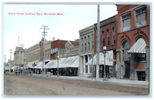 c1910 Front Street Looking West Moorhead Minnesota MN Antique Postcard picture