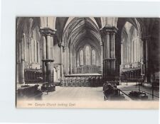 Postcard Temple Church looking East London England picture