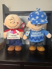 Charlie Brown PEANUTS Porch Door Greeter Large Plush X2 Collectibles picture