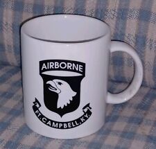 US ARMY AIRBORNE COFFEE CUP MUG FT FORT CAMPBELL KY KENTUCKY white EAGLE LOGO picture