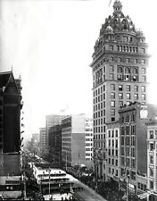 1908 SAN FRANCISCO MARKET STREET PARADE ARRIVAL of GREAT WHITE FLEET~NEGATIVE picture
