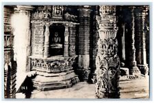 c1930s Memnath Temple 52 Gods Dilwara Mt. Abu Rajastha India RPPC Photo Postcard picture