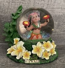 Hawaiian Girl Mini Snowglobe Chiefly Co Hawaii Rare picture