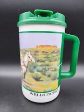 Vintage Wells Fargo Thermo Mug Cup - Whirley Plastic - Made in USA picture