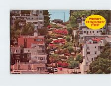 Postcard Worlds Crookedest Street, Lombard Street, San Francisco, California picture