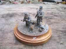 Handcrafted Miniature WWII Display of Two German Soldiers, 2