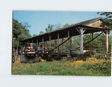 Postcard Inverted Bowstring Suspension Covered Bridge Germantown Ohio USA picture
