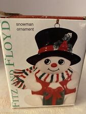Fitz and Floyd Snowman Christmas tree ornament  picture