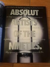 1991 Absolut Vodka - Artists of the 90s - Intact in Magazine - 36 ads picture