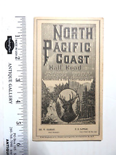 Rare 1886 NPC RR Timetable Victorian Booklet picture
