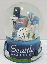 Seattle Skyline Glass Snow Globe Souvenir Gift 3.5