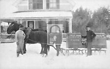 Tully Brook Milk Farm Horse Sleigh Athol Massachusetts MA Reprint Postcard picture