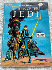 STAR WARS RETURN OF THE JEDI 1983 LUCAS FILMS OFFICIAL MARVEL COMIC VERSION BOOK picture