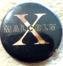 MALCOLM X Rare Vintage 1960s Pin back picture