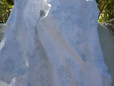 Rachel Ashwell Shabby Chic Boutique Blue Toile on White Cotton Poplin BTY RARE picture