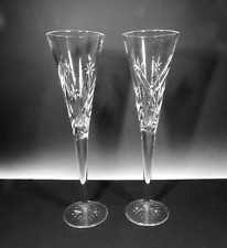 WATERFORD CRYSTAL SET OF 2  WISHES SPECIAL OCCASIONS 11 INCH TOASTING FLUTES picture