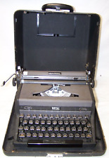 Royal Quiet Deluxe Typewriter with Case - Vintage 1940's  For Parts or Repair picture