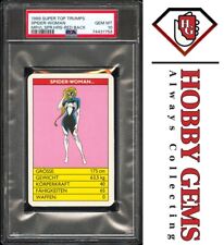 SPIDER-WOMAN PSA 10 1988 Super Top Trumps Marvel Super Heroes Red Back Pop 2 picture
