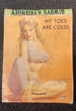 Vintage Pinup Girl Blonde City Cafe Matchbook Cover Manchester Tennessee 50s picture