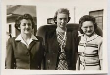 Vintage Black And White Photograph Of 3 Women picture
