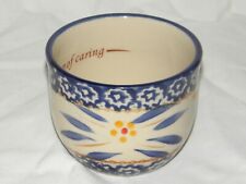TEMPATIONS by TARA Measuring Cup,Old World, 1/2 Cup of Caring, Blue n Yellow picture