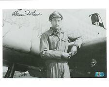Bruce Carr Signed 8x10 Photo WWII Ace 15 Victories (AIV) picture