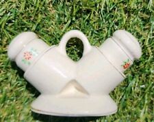 Vintage 1950's Occupied Japan Porcelain Tea Cup Salt And Pepper Shaker Set picture